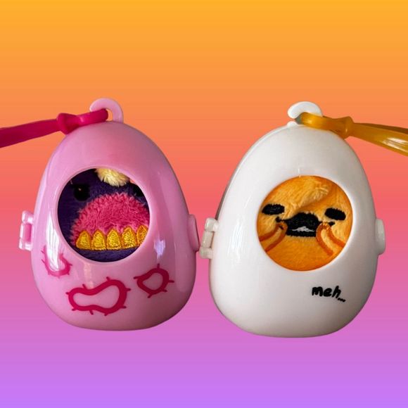 Fiesta SNUGGLIES Cutie Beans & Lazy Egg Plush Clip-On - Picture 2 of 2